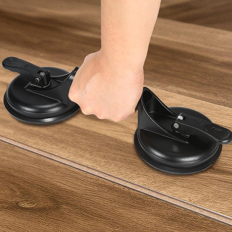 Genubi Industry Floor Gap Fixer Tool for Laminate Floor Gap Repair Plank Grabber Includes Heavy Duty Aluminum Suction Cup and Fiberglass Handle Rubber Mallet (Can't Use on Scraped Surface Floor) - Image 5